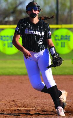Archer City Freshman Pitcher Addi Canada has collected a staggering 256 strikeouts and a 2.88 earned run average in her freshman campaign. She is helping lead Archer City to Regional Semifinals. Photo/Landon Davis