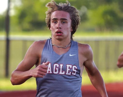 Holliday's Noah Strohman posted the fastest mile time in the nation at the Texas Distance Festival on Friday, March 15, with a time of 4:06.18. File photo