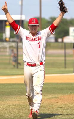 Holliday’s Peyton Marchand picked up ACN Diamond Dozen MVP honors after leading the Eagles with a .455 average to go along with five bombs, 31 RBI and 44 runs scored. File photo