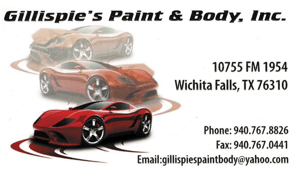 Automotive collision repair, glass work, and air-conditioning repair. Call 940-767-8826