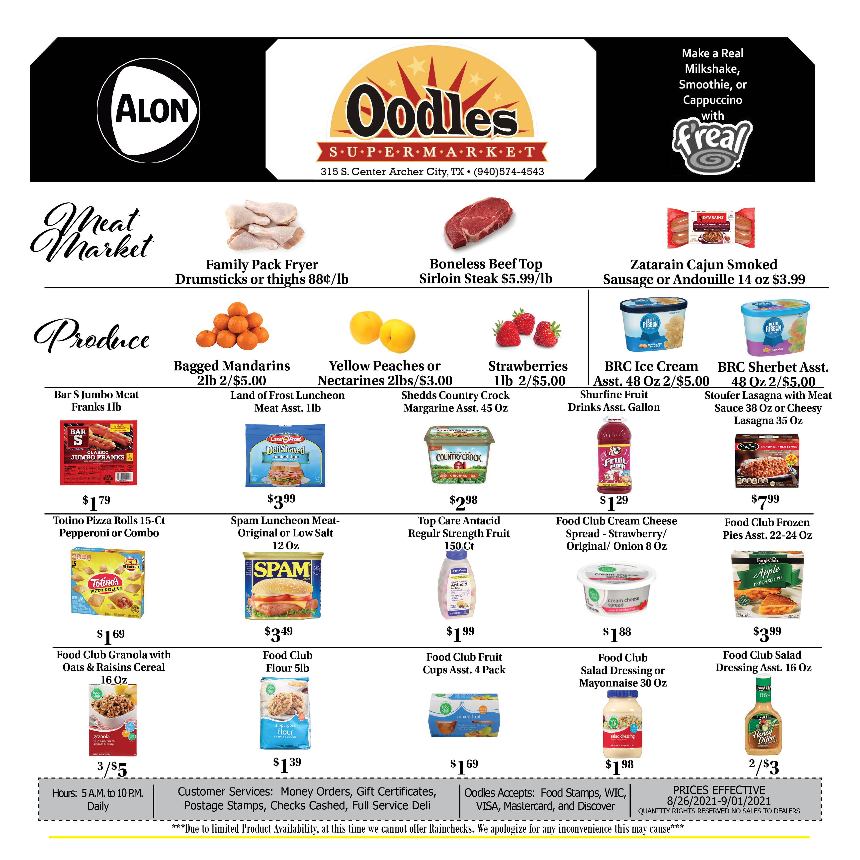 Oodles weekly ad
