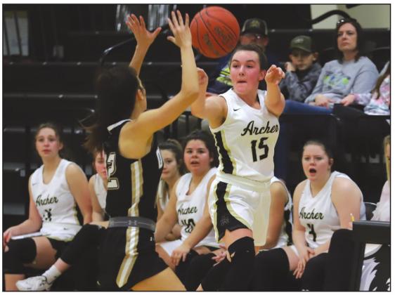 Archer City senior Aspyn Huseman was named to the Archer County News Super 6 squad after earning district MVP honors on the hardwood File photo