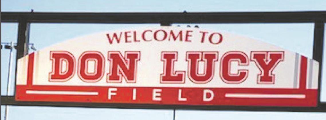 The Holliday Eagles named the field in Don Lucy’s honor prior to the season-opener against Iowa Park on Friday, Aug. 28 Courtesy photo/Kristi Lawson