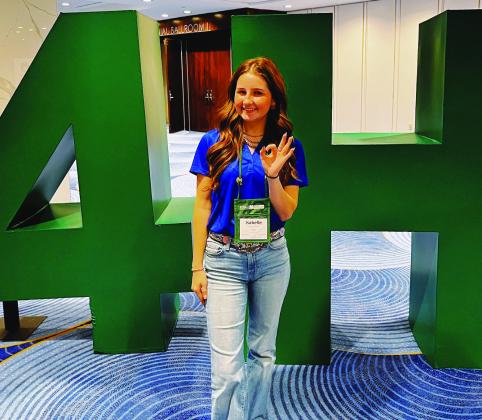 Isabelle Parkey was one of 30 delegates from Texas 4-H to attend National 4-H congress in Atlanta. Courtesy photo
