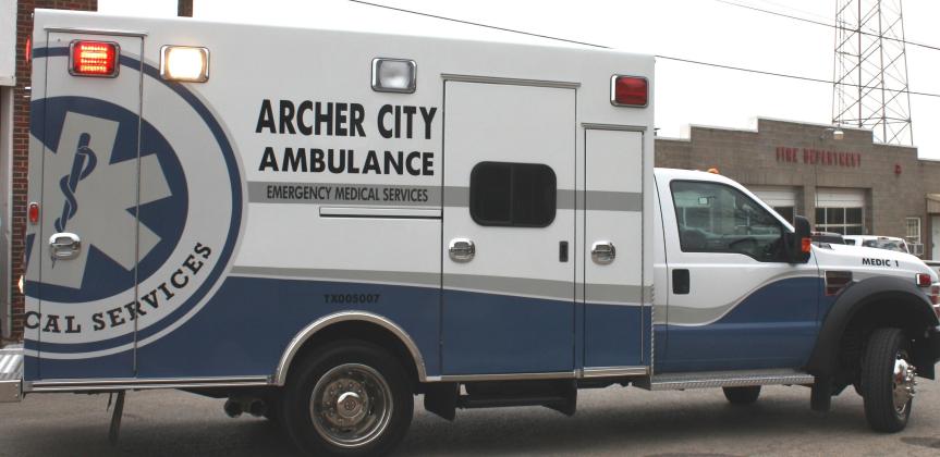 Larry Holloway, Jackie Ditto and Michael Bradshaw spoke to the Archer City council about their concerns with the council's decison due to contract with AMR for emergency medical services during a meeting on Thursday, Sept. 15. File photo