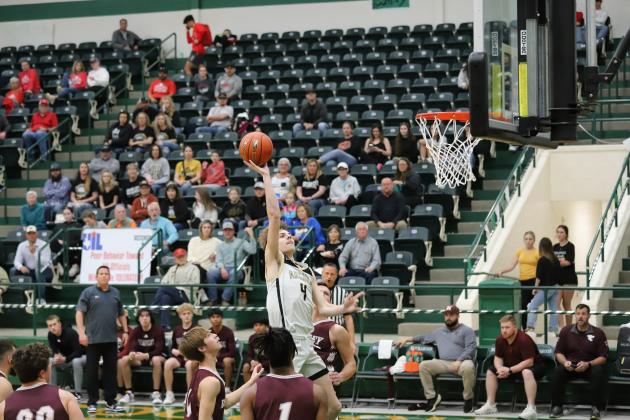 Archer City's Warren throws up a floater