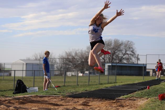 Rylee Wolf makes a jump