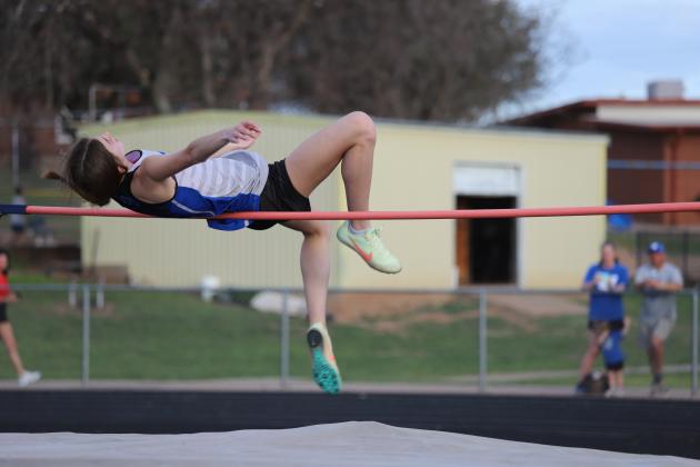 Kenley Teakell attempts the jump