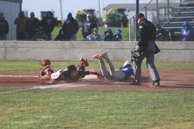 Schreiber slides into home