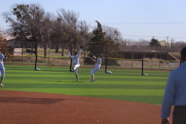 Nicole Crouse catches a fly-ball