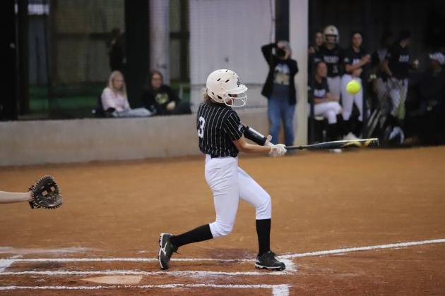 Serenity Jones hits the ball