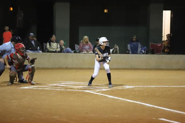 MaKaylee McCown lays down a bunt