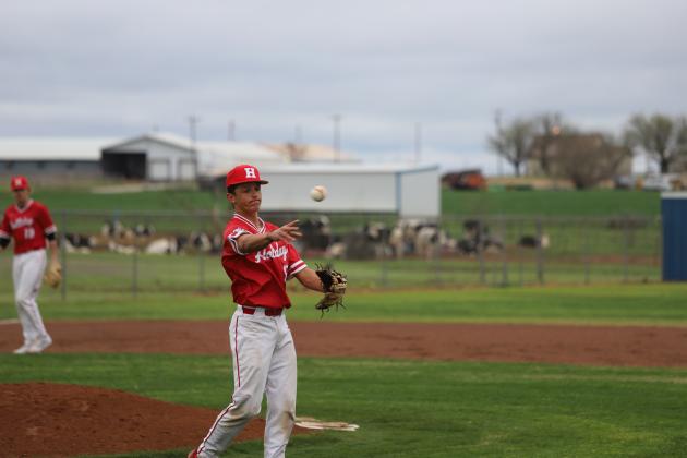 Kason Paston makes the throw