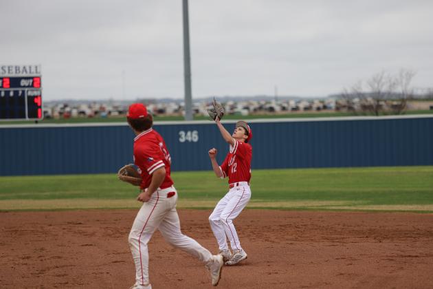 Austin Wakefield fields the fly ball