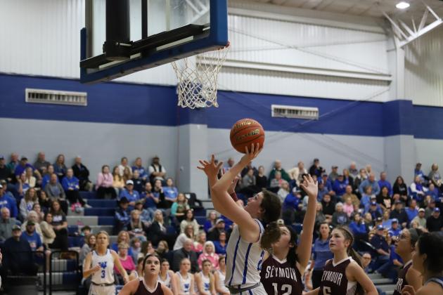 Windthorst's Abby Schroeder attempts a layup 