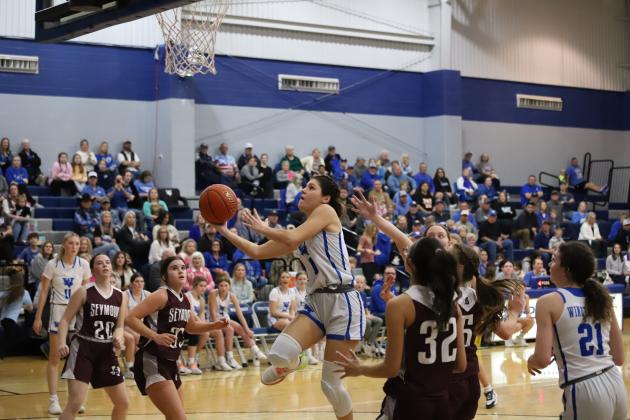 Windthorst's Saige Anderson puts in a tough layup