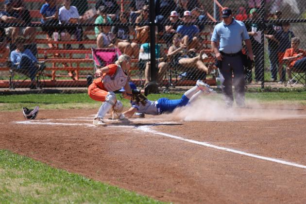 Chloe Schroeder slides to home