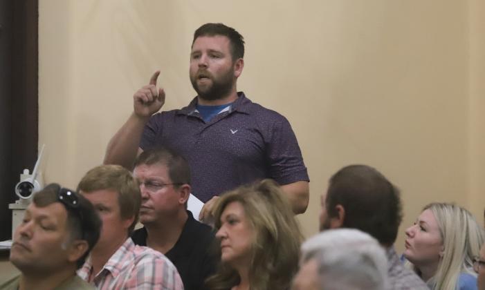 Resident Joshua Stidham asked the county to fight for its residents at the meeting.