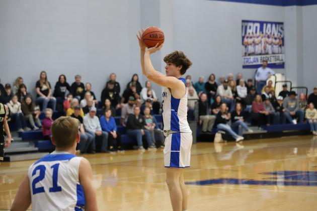 Windthorst's Brayden Berend shoots a jumper