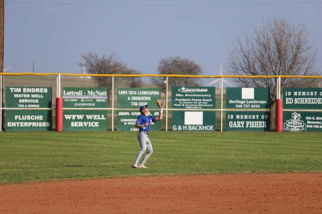 Wiles makes the flyball catch