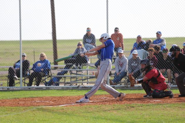 Kolby Teakell swings the batt