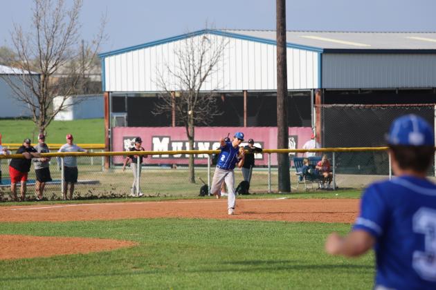 Cash Armstrong makes the throw