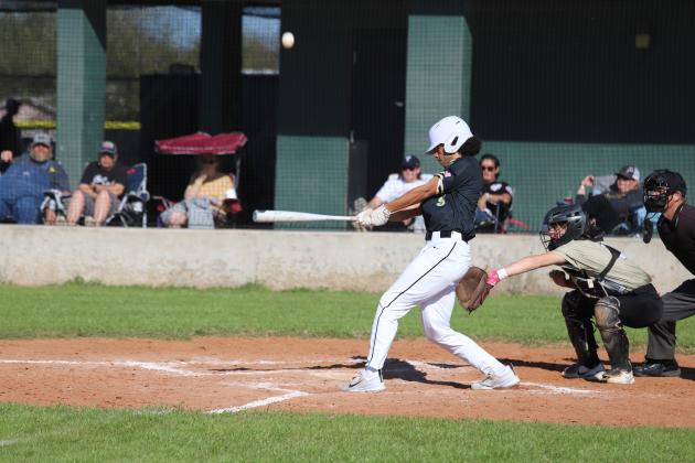 Kole Stovall swings the bat