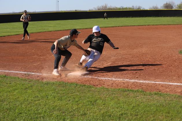 Brendan Mason slides into third