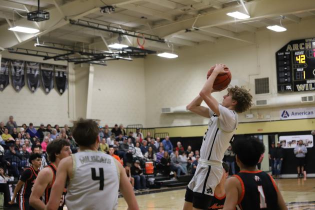 Archer City's Keller Crow jumpshot