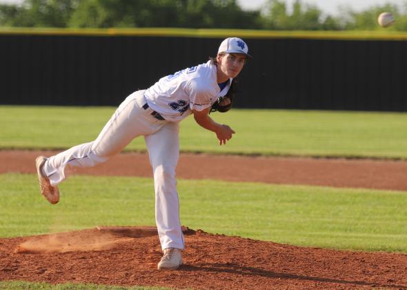 Tanner Doyal pitching