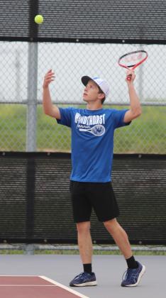 Carson Anderle serve