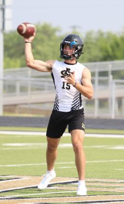 Archer City senior quarterback Ty Bates is back under center after accounting for 36 touchdowns and 2,824 yards of total offense last season. (Photo/Will Edwards)