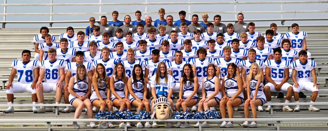 The Windthorst Trojans have a number of new faces on both sides of the ball following last year’s state championship run, but the goal of repeating remains the same. (Courtesy photo/Jamie Anderle)