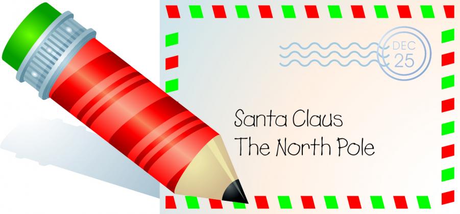 Pencil and letter to Santa