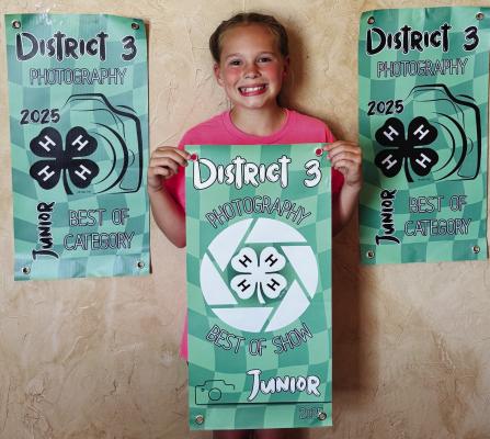 London Wolf was the District 3 Junior Photography best in show for her Reflections category photograph. Courtesy photo
