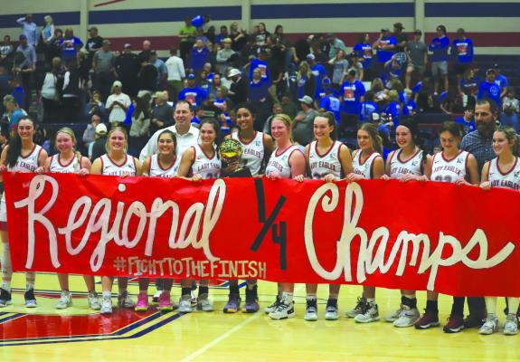 Holliday advances to the regional tournament for the first time since 1997 following a thrilling 70-69 win over Peaster in the regional quarterfinals. Photo/Will Edwards