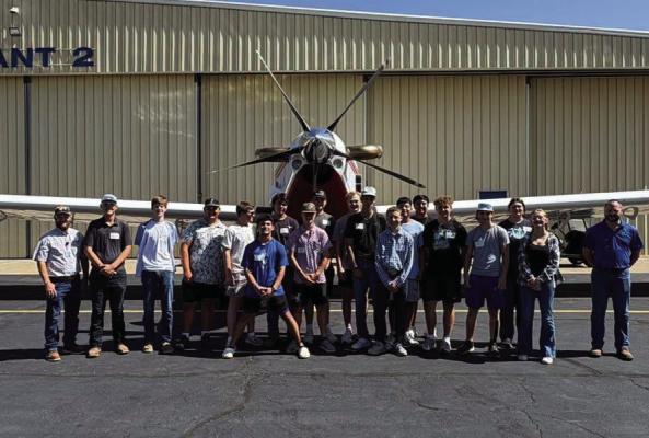 Windthorst Advance Ag Mechanics Classes toured Air Tractor, a leading global manufacturer of rugged, purpose-built turboprop aircraft based in Olney. Courtesy photo