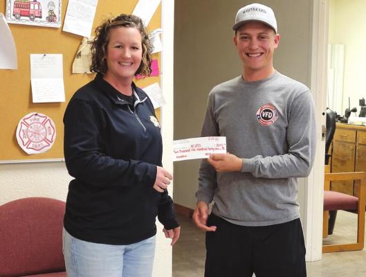 ACVFD gets donation from funds from ACISD Daddy Daughter Dance