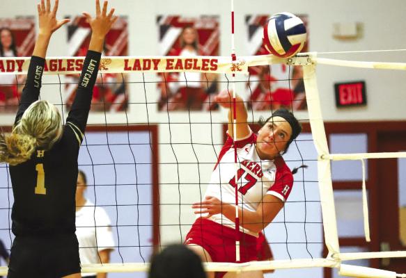 Holliday Senior Addison Lindemann was named the ACN Offensive Player of the Year after posting 502 kills, 29 blocks, 21 assits, 211 sigs and 46 aces on the year. File photo
