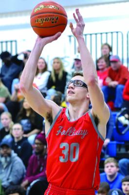 Holliday’s Lance Harrison gets up a jumper in the first half of the Eagles’ 50-41 win over City View on Friday, Jan. 13. Photo/Will Edwards