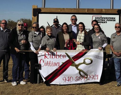 A ribbon cutting was held at the newly completed Diversion Wind Energy Center on Wednesday, Dec. 11. The project is located just a few miles into Baylor County. Courtesy photo
