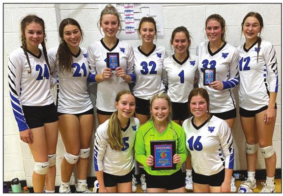 The Windthorst Trojanettes placed third in the gold division at the Buckle Up for Lane’s Sake Tournament in Nocona this past weekend. Courtesy photo/Allison Bussey
