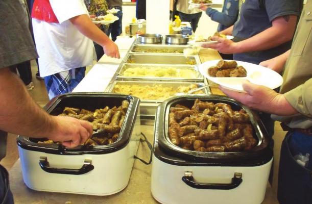 The Scotland Texas Knights of Columbus German Sausage Meal will return with in-person dining on Sunday, Feb. 13, from 11 a.m. to 2 p.m. Courtesy photo
