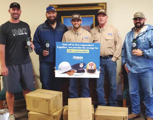 Atmos Energy donates water bottles to Archer City ISD