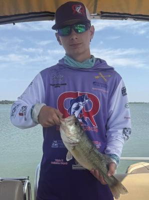 Phillip Prespentt and Hunter Moss from Windthorst High School took 59th with a 3.05 pound catch. Courtesy photo