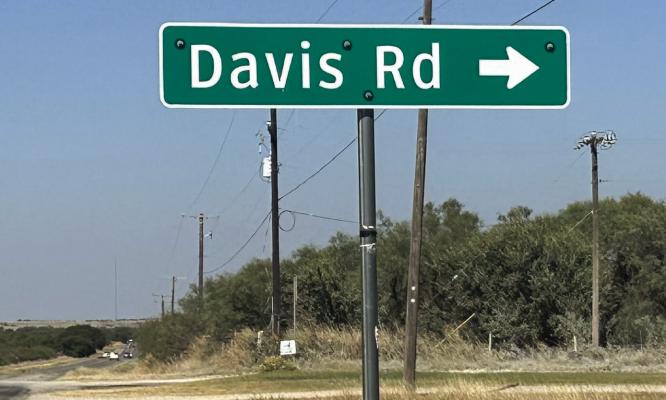 The commissioners did not set a speed limit for Davis Road during its meeting on Monday, Oct. 13. The prima facie speed limit of 60 mph will remain for the road and other unmarked roads. Photo/Landon Davis
