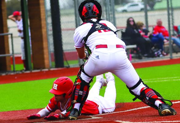 Holliday took down Wichita Falls High School 9-3 at Hoskins Field on Tuesday, Feb. 27. Photo/Will Edwards