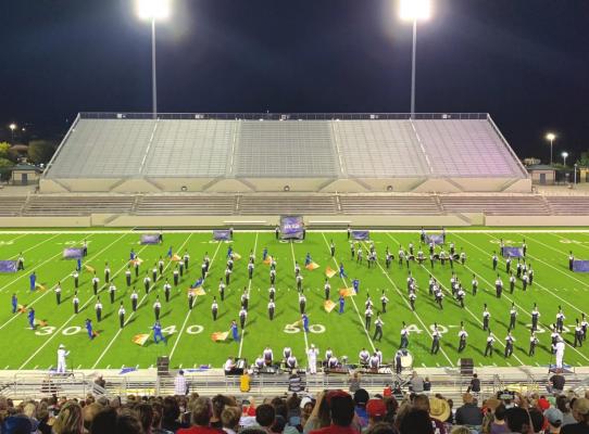 The Holliday Eagle Band will perform at the state marching competition Wednesday, Nov. 3, after earning a second place finish in the Area competition in Denton Saturday. Courtesy photo/Randy Molina