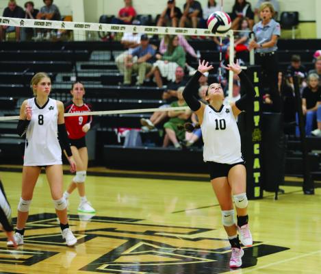 Archer City setter Millie Mayo was named District 8-2A Setter of the Year after she registered 199 total assists in district this season. File photo
