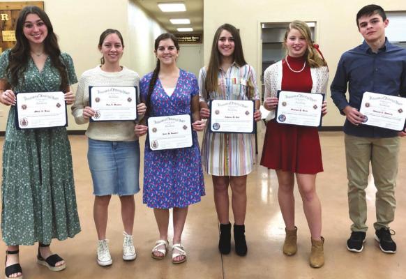 Scotland-Windthorst VFW Post 2676 Voice of Democracy and Patriot's Pen essay winners